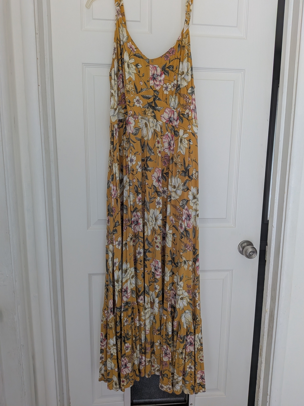 Torrid Size 3X Floral Maxi Dress with Pink & Cream Blooms